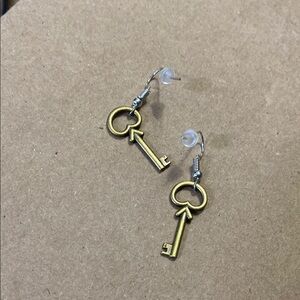 Gold Key Earrings